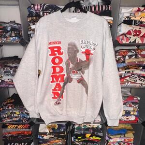 1990’s Chicago Bulls Dennis Rodman Crewneck - XL 25x29.5